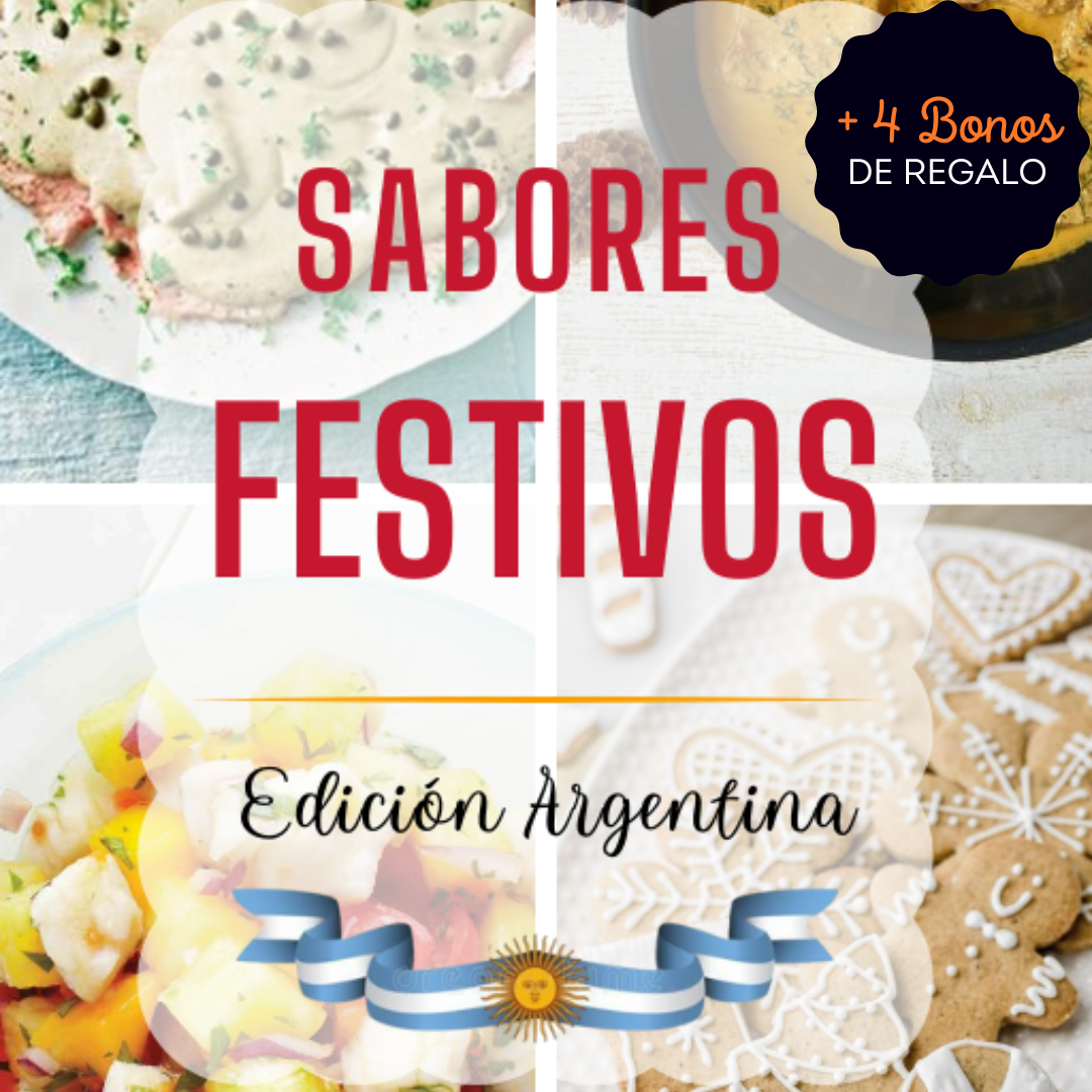 Emprende con Recetas Festivas Argentinas + 4 Bonos - Ganá + $50.000 al día